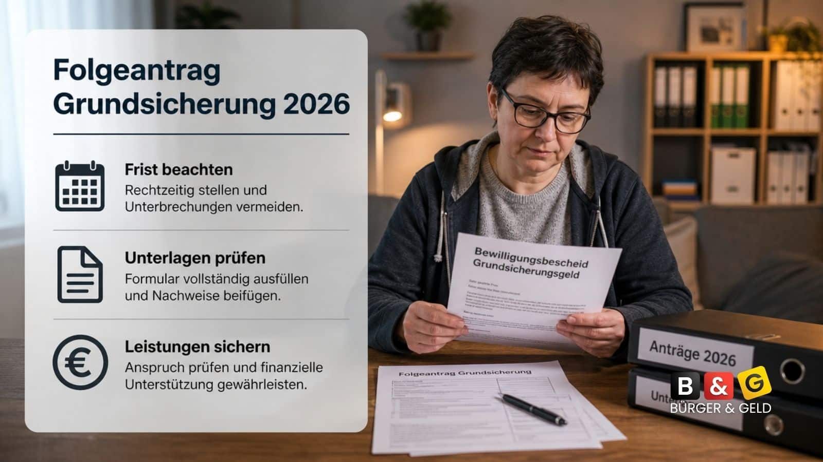 Grundsicherungsgeld Weiterbewilligungsantrag