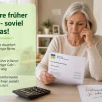 2 Jahre früher in Rente - was das kostet!