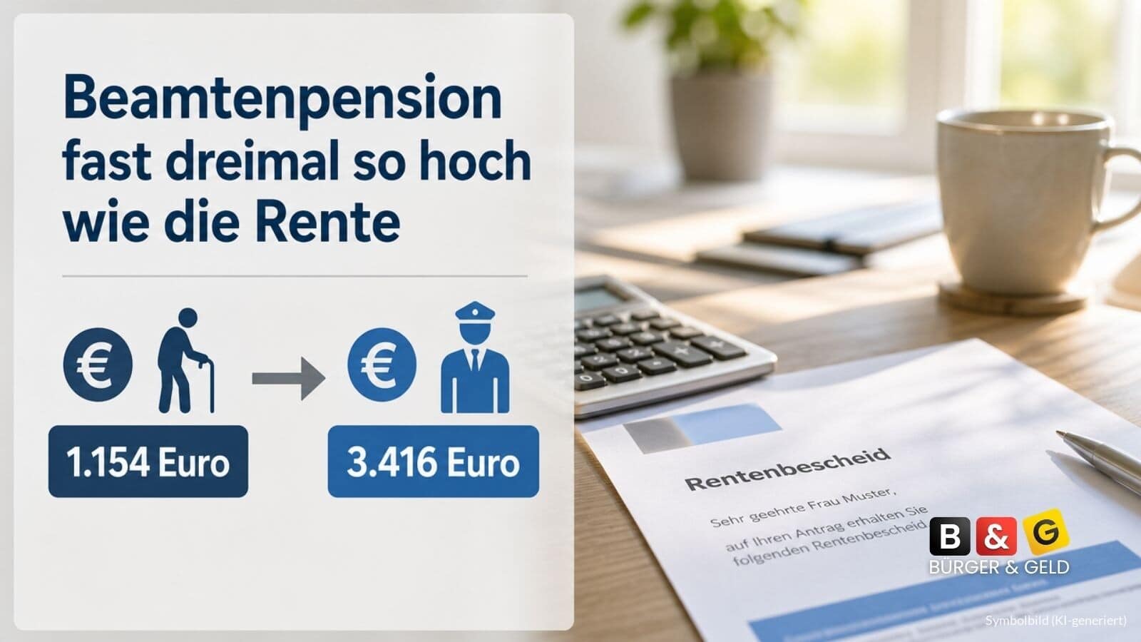 Beamtenpension fast dreimal so hoch wie die Rente – Bundestag legt Zahlen vor