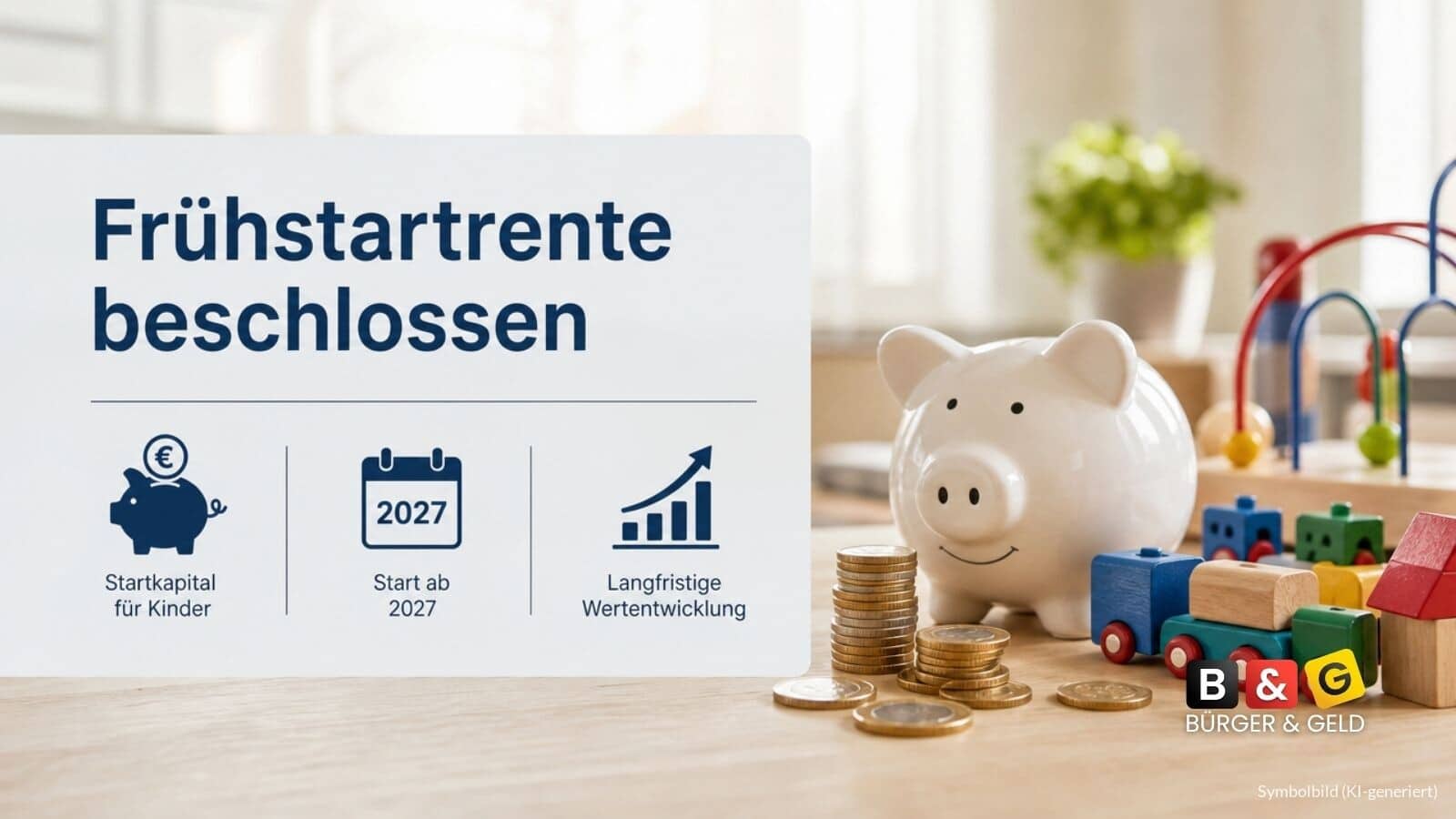 Frühstartrente vom Kabinett beschlossen: Wie der Sparplan für Kinder ab 2027 funktionieren soll