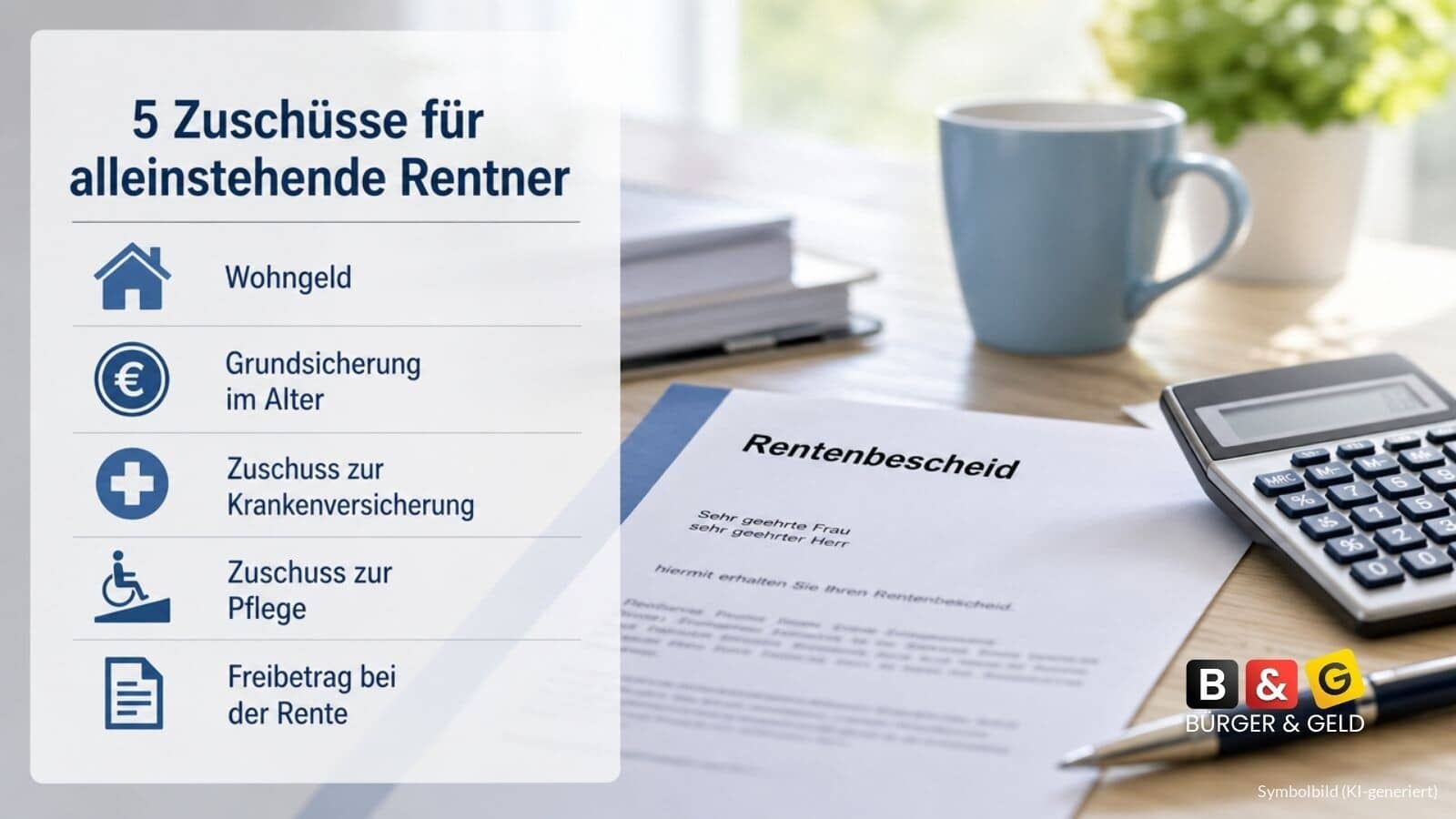Alleinstehende Rentner lassen fünf mögliche Zuschüsse regelmäßig ungenutzt