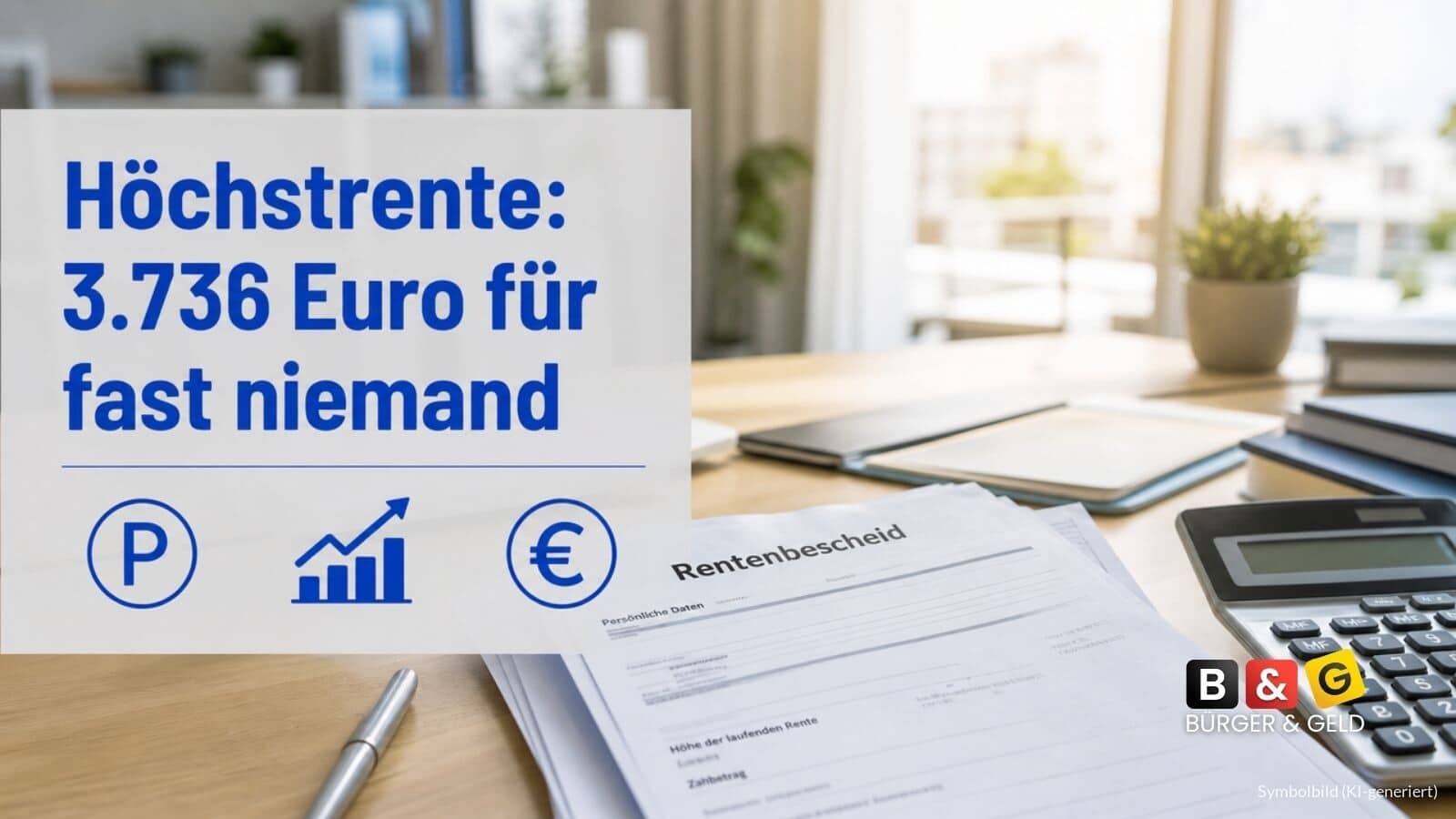 Höchstrente in Deutschland: 3.736 Euro sind möglich – doch fast niemand kommt dort an