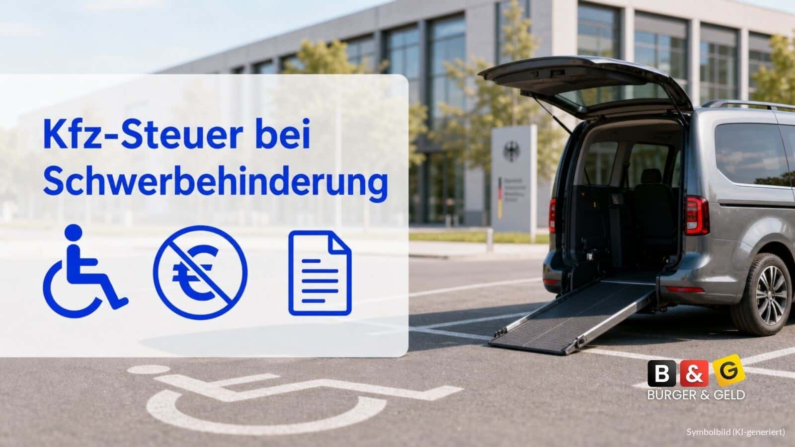 Kfz-Steuer bei Schwerbehinderung: Diese drei Merkzeichen bringen die volle Befreiung