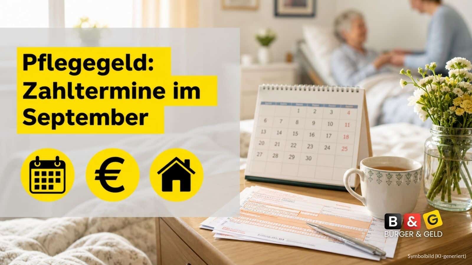 Pflegegeld im September 2026: Diese Auszahlungstermine gelten bundesweit