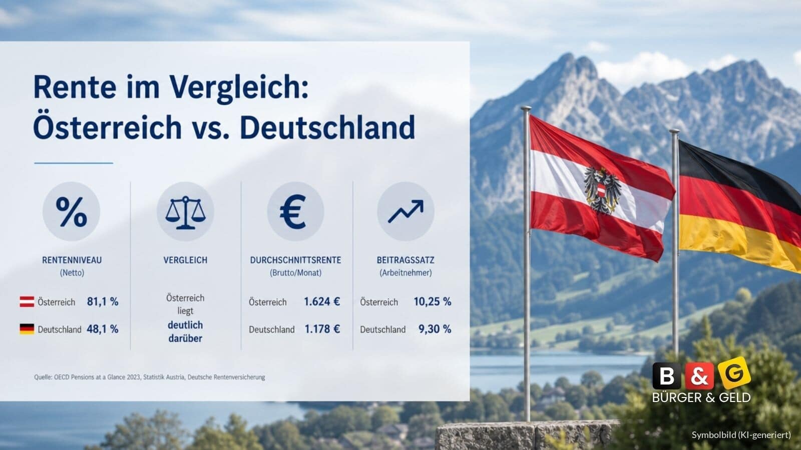 Warum Österreichs Pensionssystem im Vergleich zu Deutschland so viel höhere Renten ermöglicht