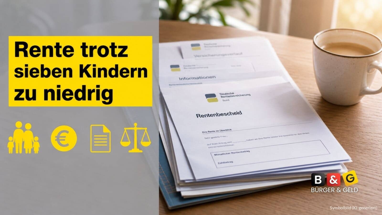 Mutter von sieben Kindern erhält trotz Mütterrente nur knapp 725 Euro Rente