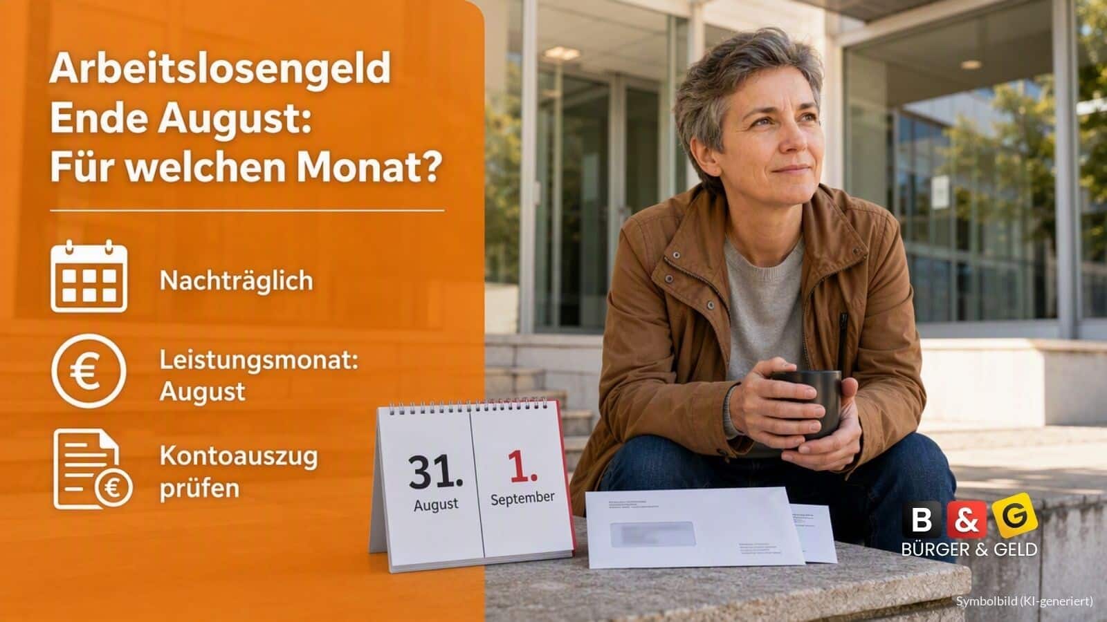 Arbeitslosengeld Auszahlung Ende August 2026