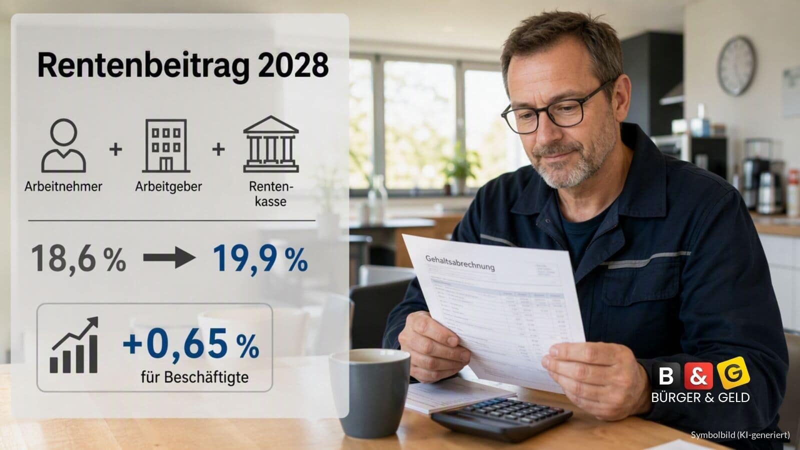 Beitrag zur Rente steigt 2028 - Prognose