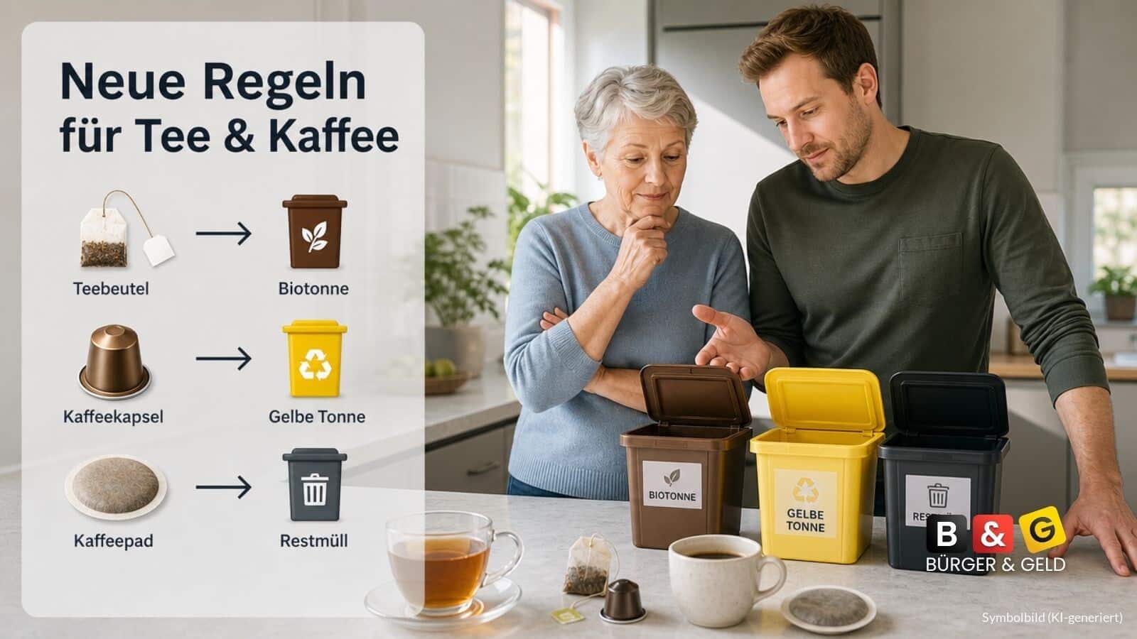 Teebeutel und Kaffeekapsel - neue EU-Regel