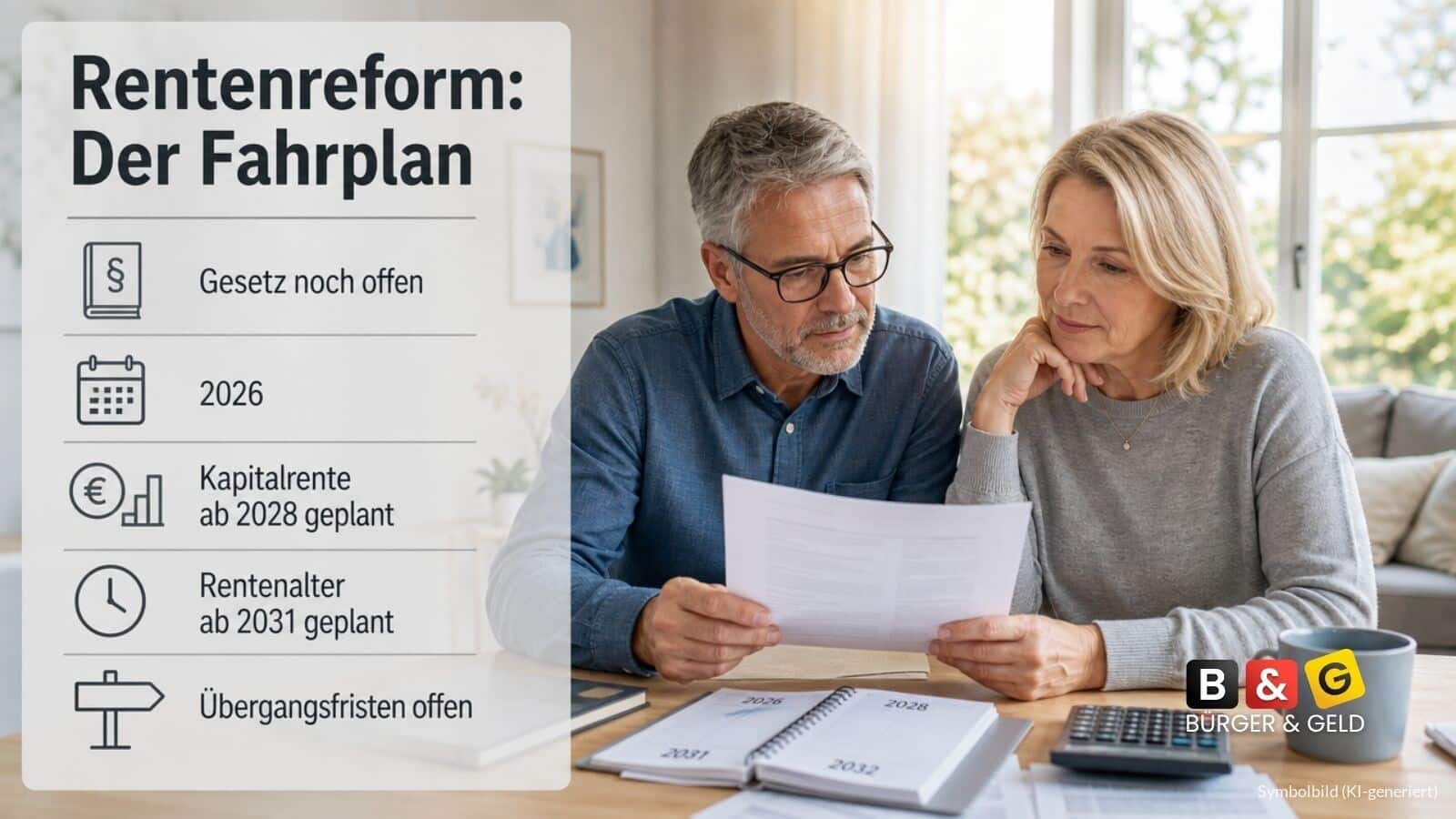 Fahrplan zur Rentenreform
