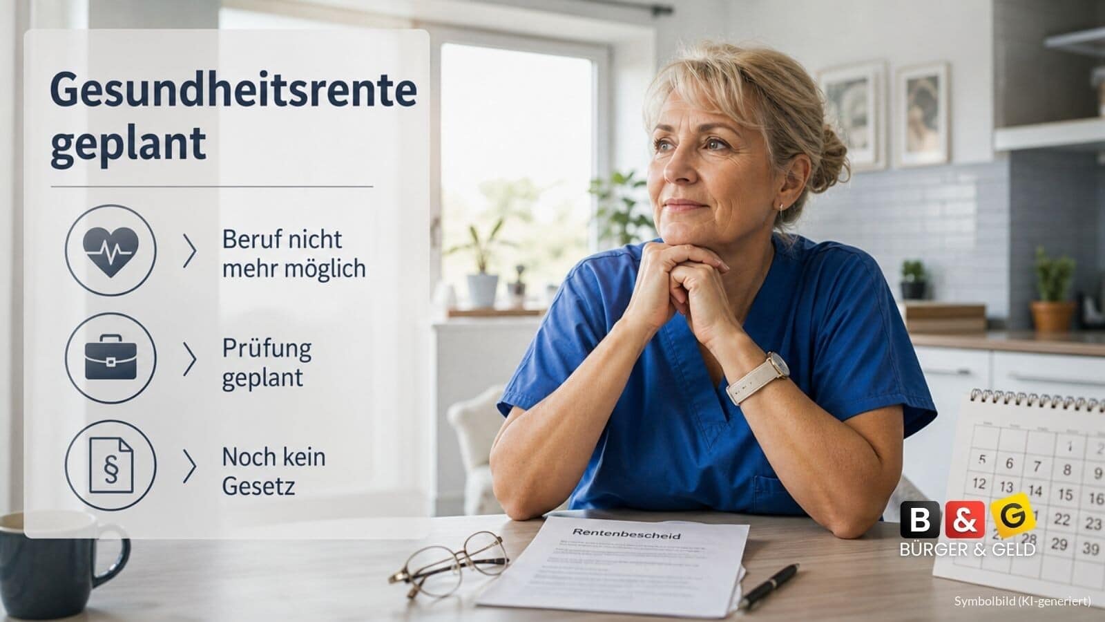 Gesundheitsrente als Schutzrente geplant