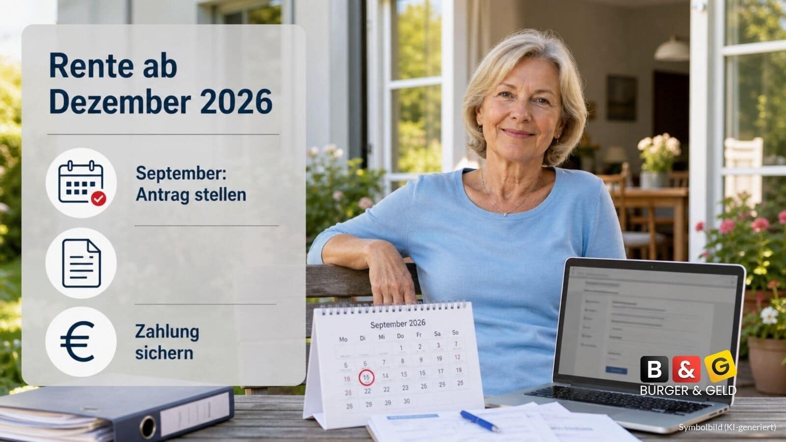 Im Dezember 2026 in Rente gehen - Antrag im September