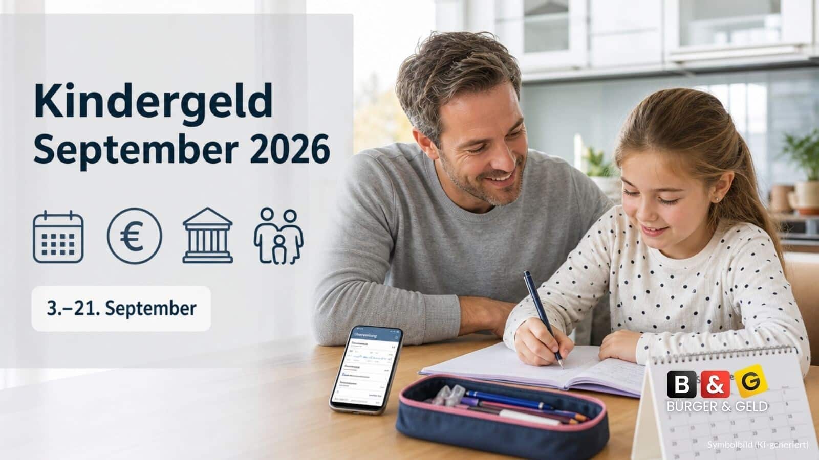 Kindergeld Auszahlung September 2026