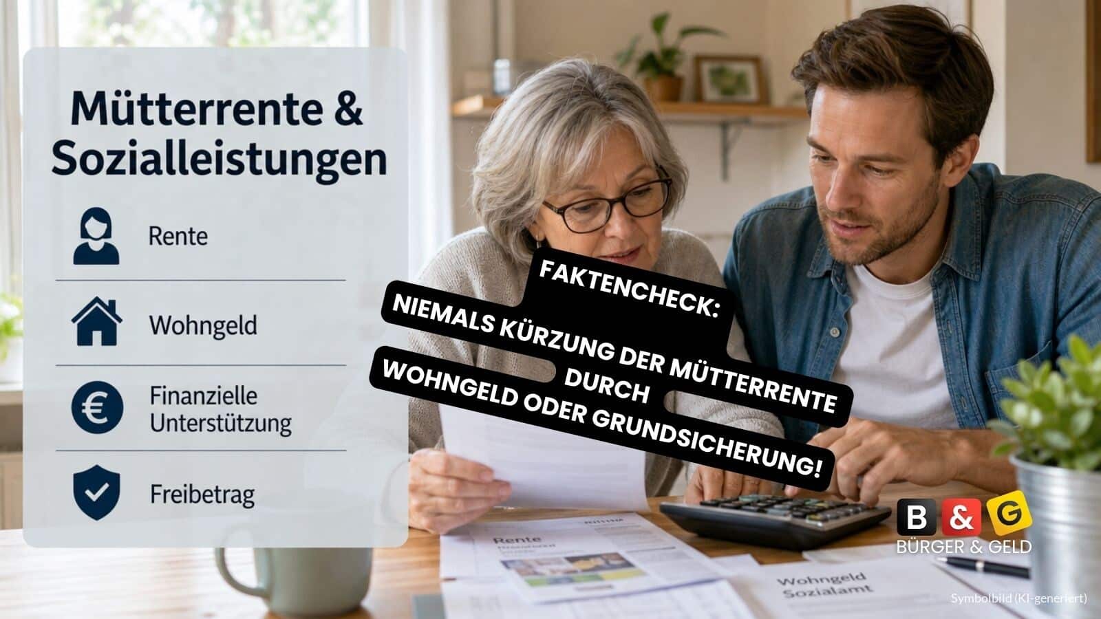 Niemals: Kürzung der Mütterrente durch Wohngeld oder Grundsicherung