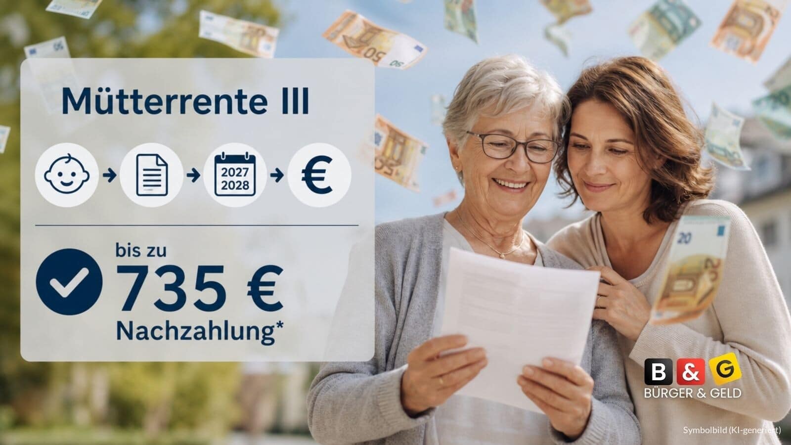 Mütterrente 3: bis zu 735 Euro bei diesen Voraussetzungen