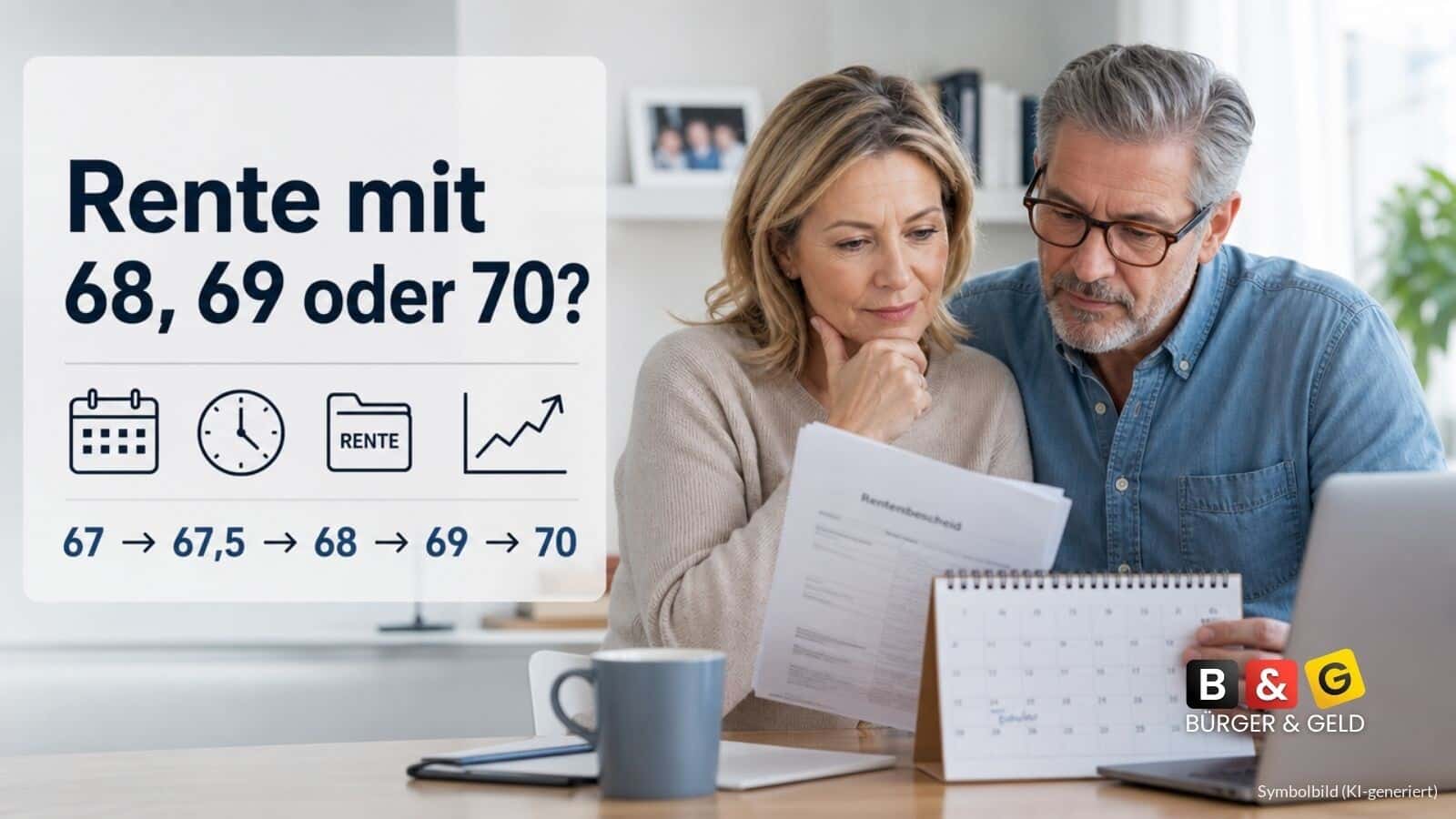 Rente mit 68, 69 oder 70 Jahren