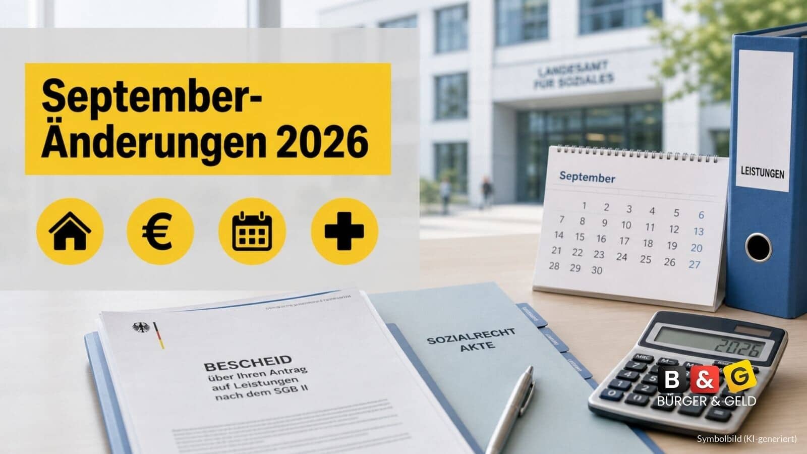 Grundsicherungsgeld, Pflegegeld, Wohnkosten: Diese Regeln greifen im September 2026