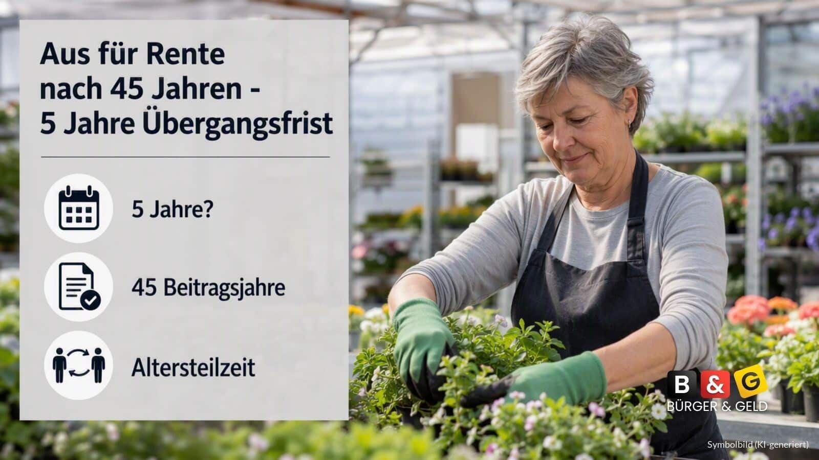 Aus für die Rente ab 63 erst in fünf Jahren