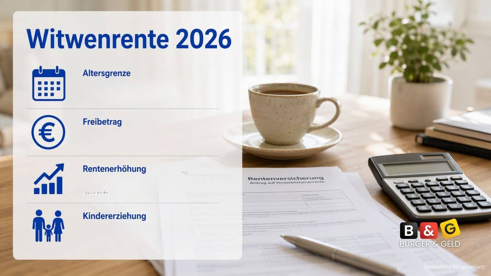 Witwenrente alle Änderungen in 2026: Altersgrenze steigt weiter, Freibeträge und Rentenanpassung bringen mehr Geld