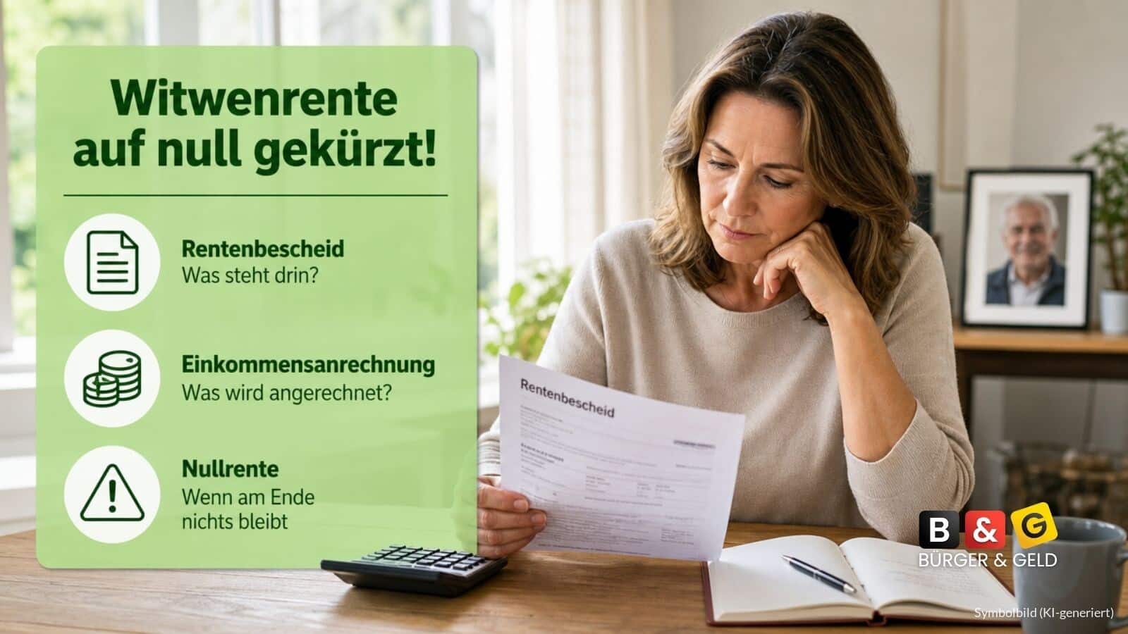 Witwenrente auf Null gekürzt