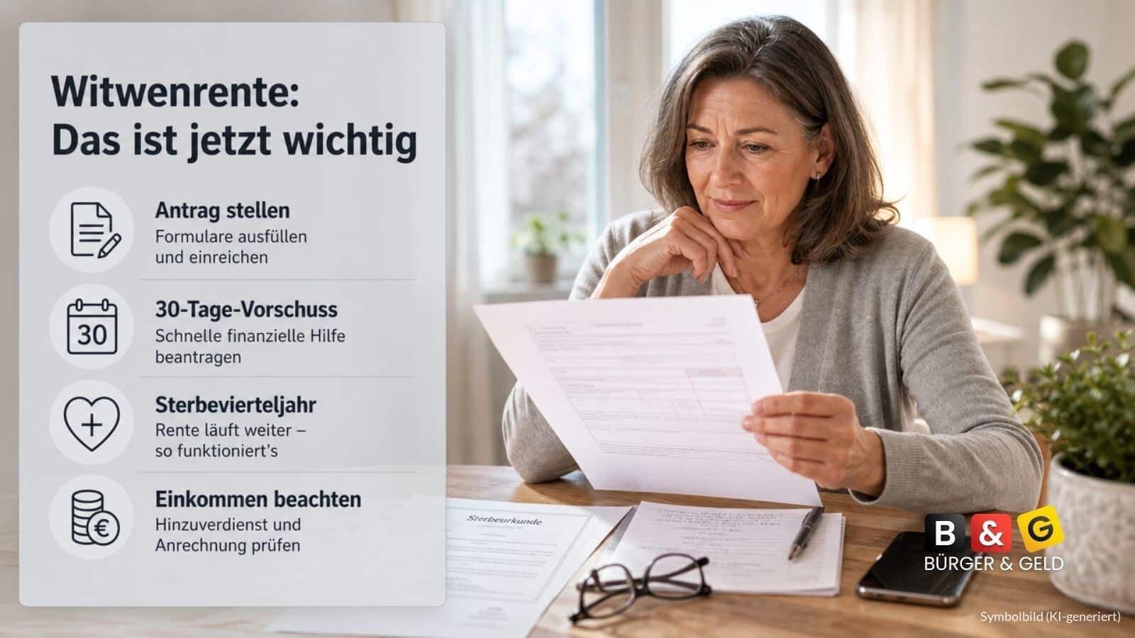 Witwenrente 2026 beantragen
