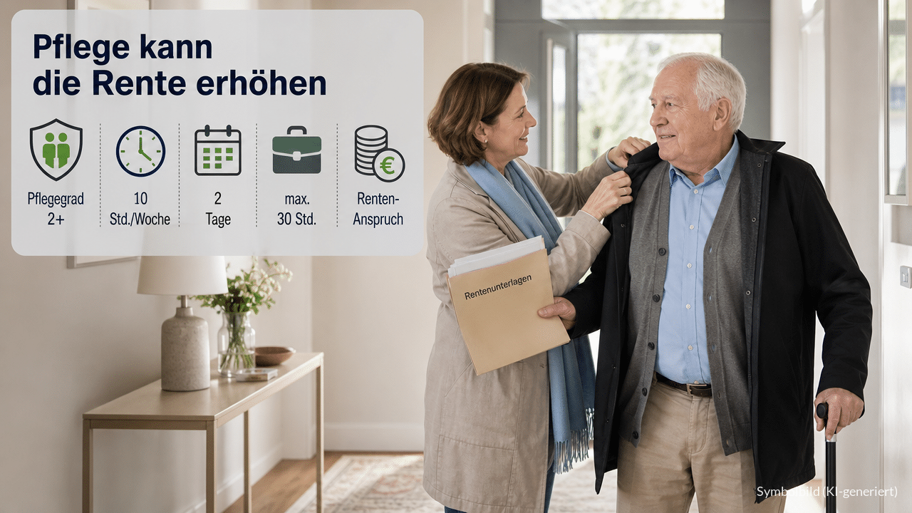 Höhere Rente durch Pflegegrad