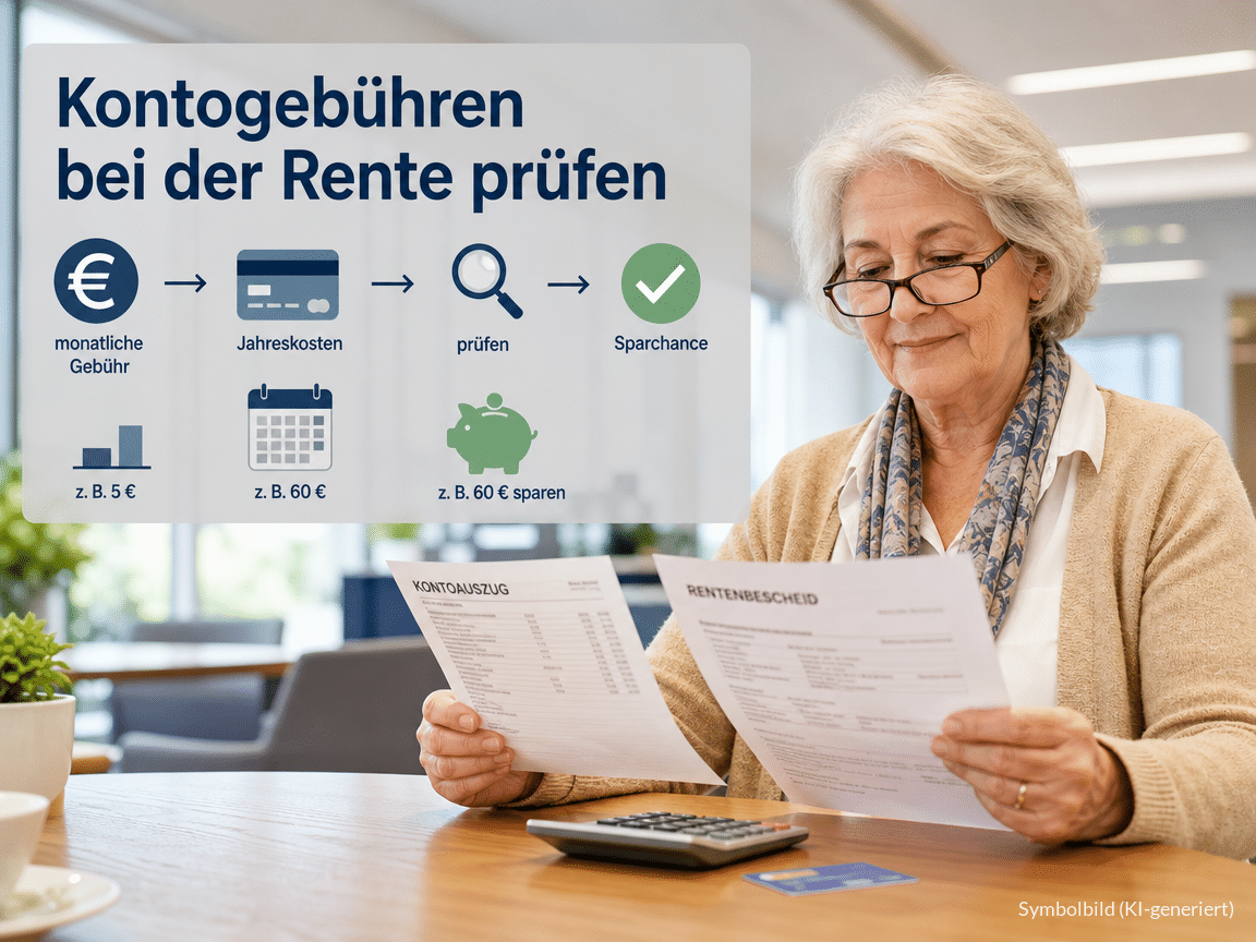 Kontogebühren und Rente - so können Rentner sparen