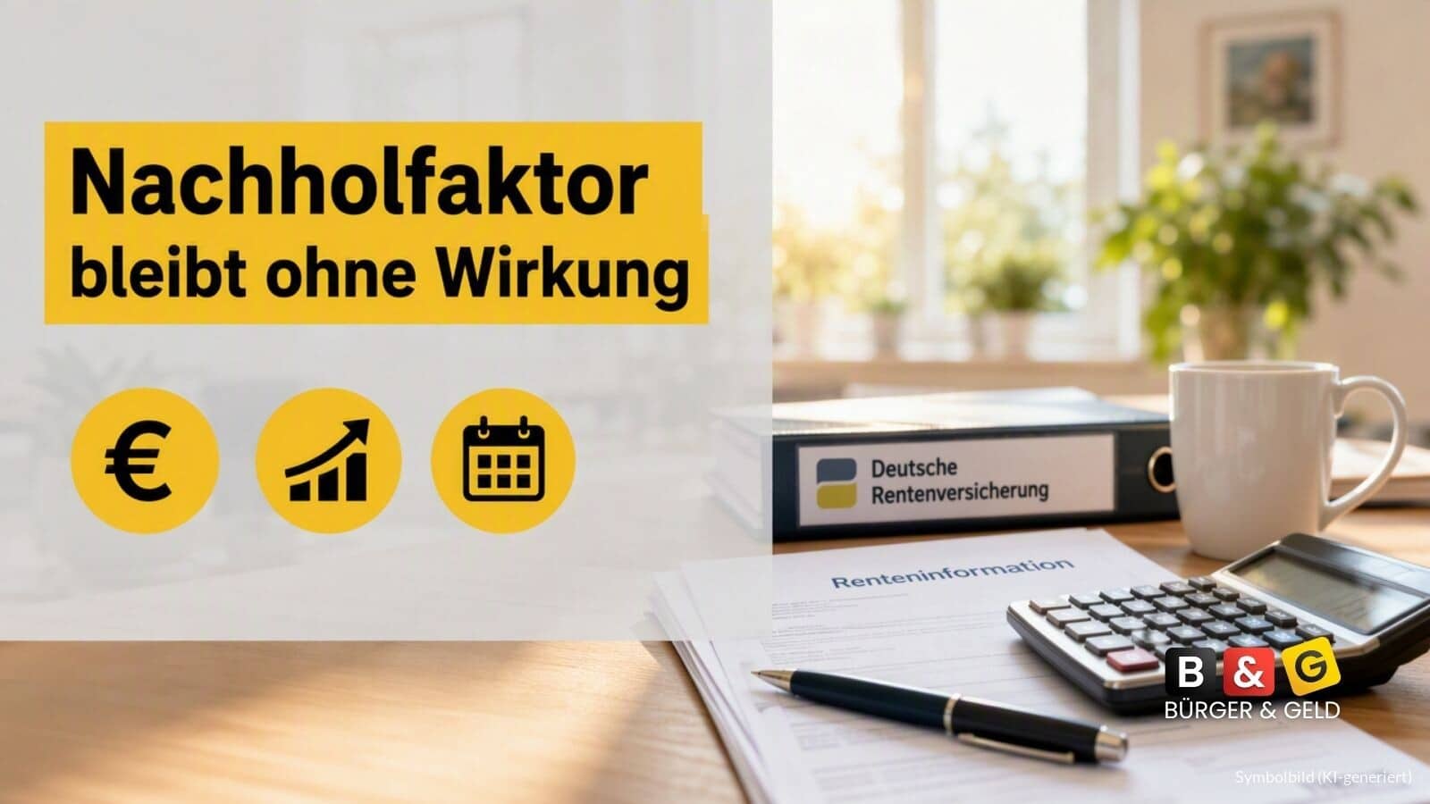 Rente: Warum der Nachholfaktor 2026 nicht angewendet wird