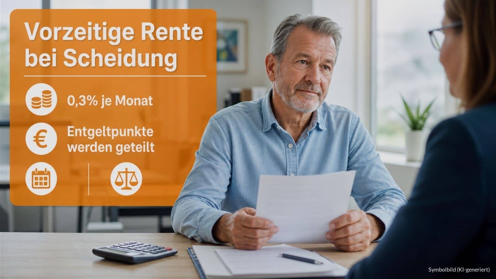 Abschläge bei der Rente werden beim Versorgungsausgleich nicht berücksichtigt