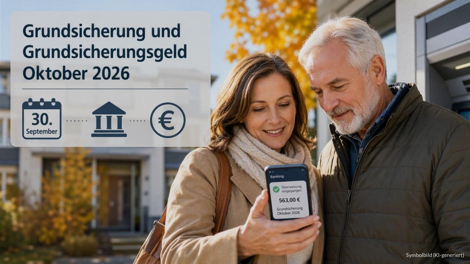 Grundsicherung und Grundsicherungsgeld für Oktober 2026 - Auszahlungstermin