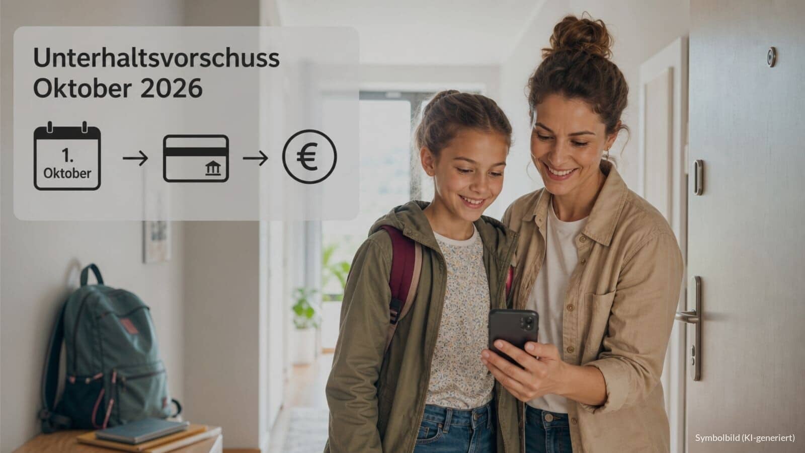 Unterhaltsvorschuss Oktober 2026 - Auszahlung
