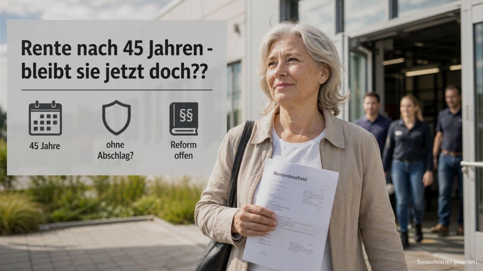 Bleibt die Rente mit 45 Jahren jetzt doch bestehen?