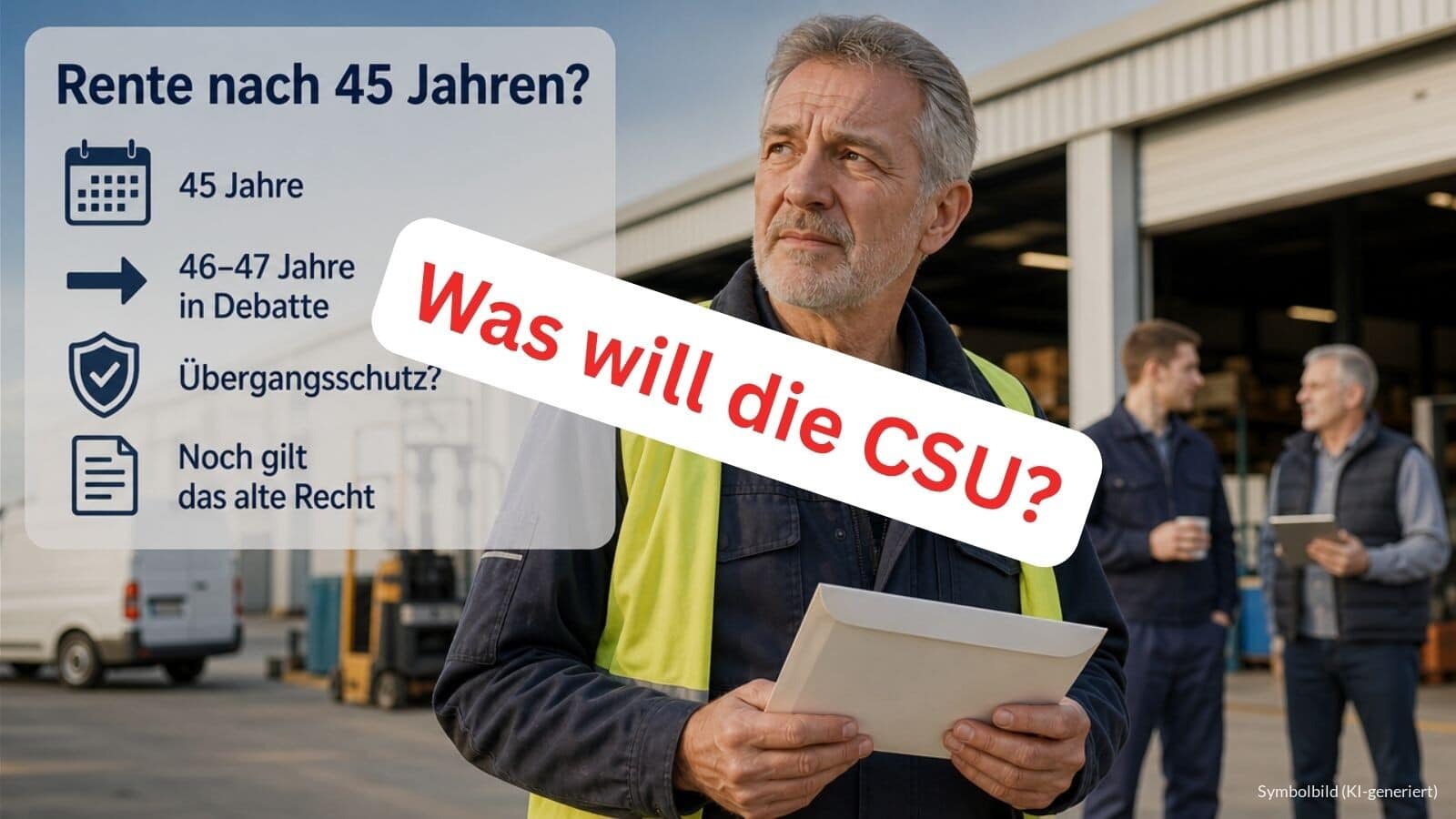 CSU: Rente nach 45 Jahren