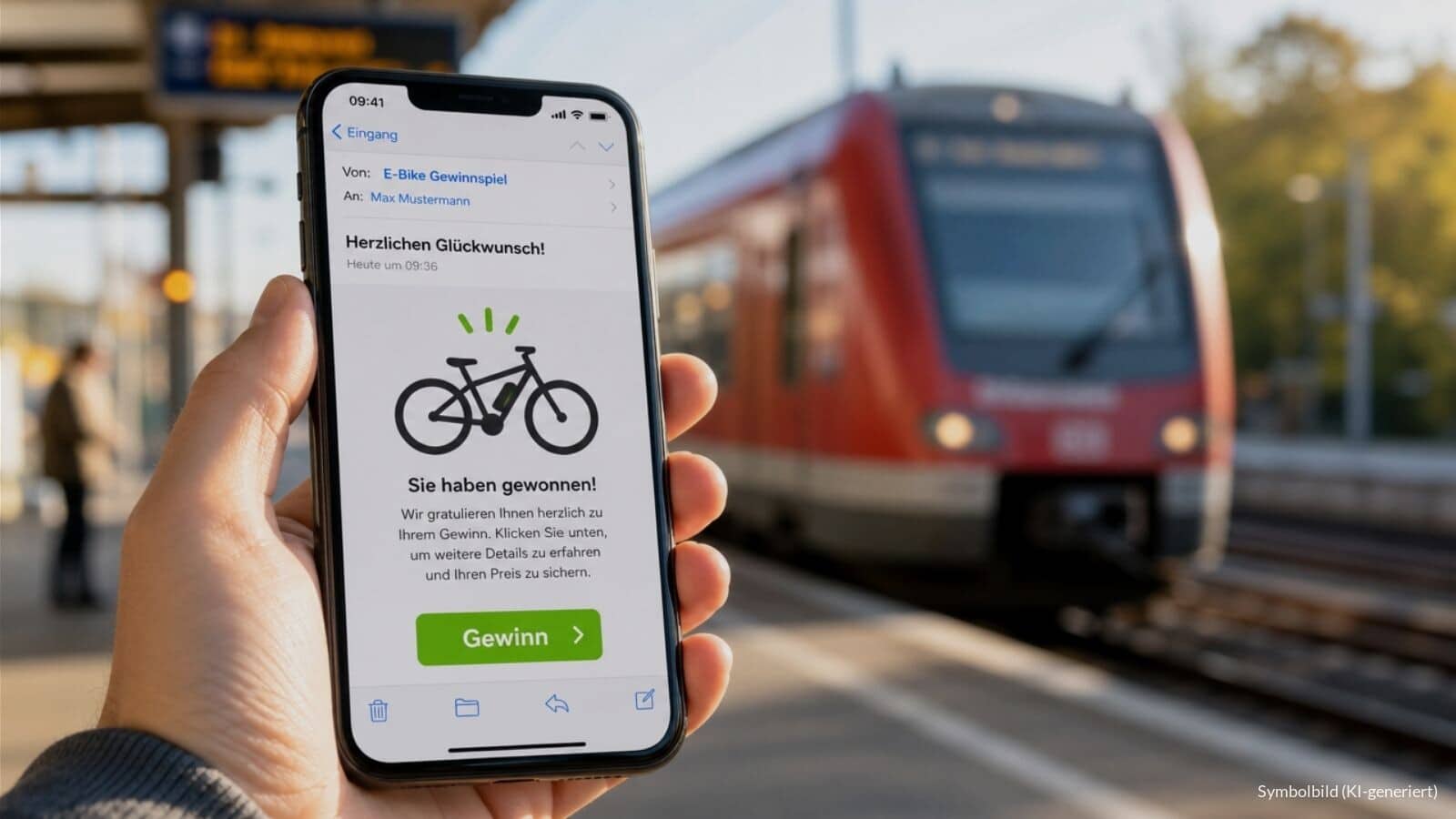 Deutschlandticket: Betrüger versprechen Rentnern ein Gratis-E-Bike per Mail