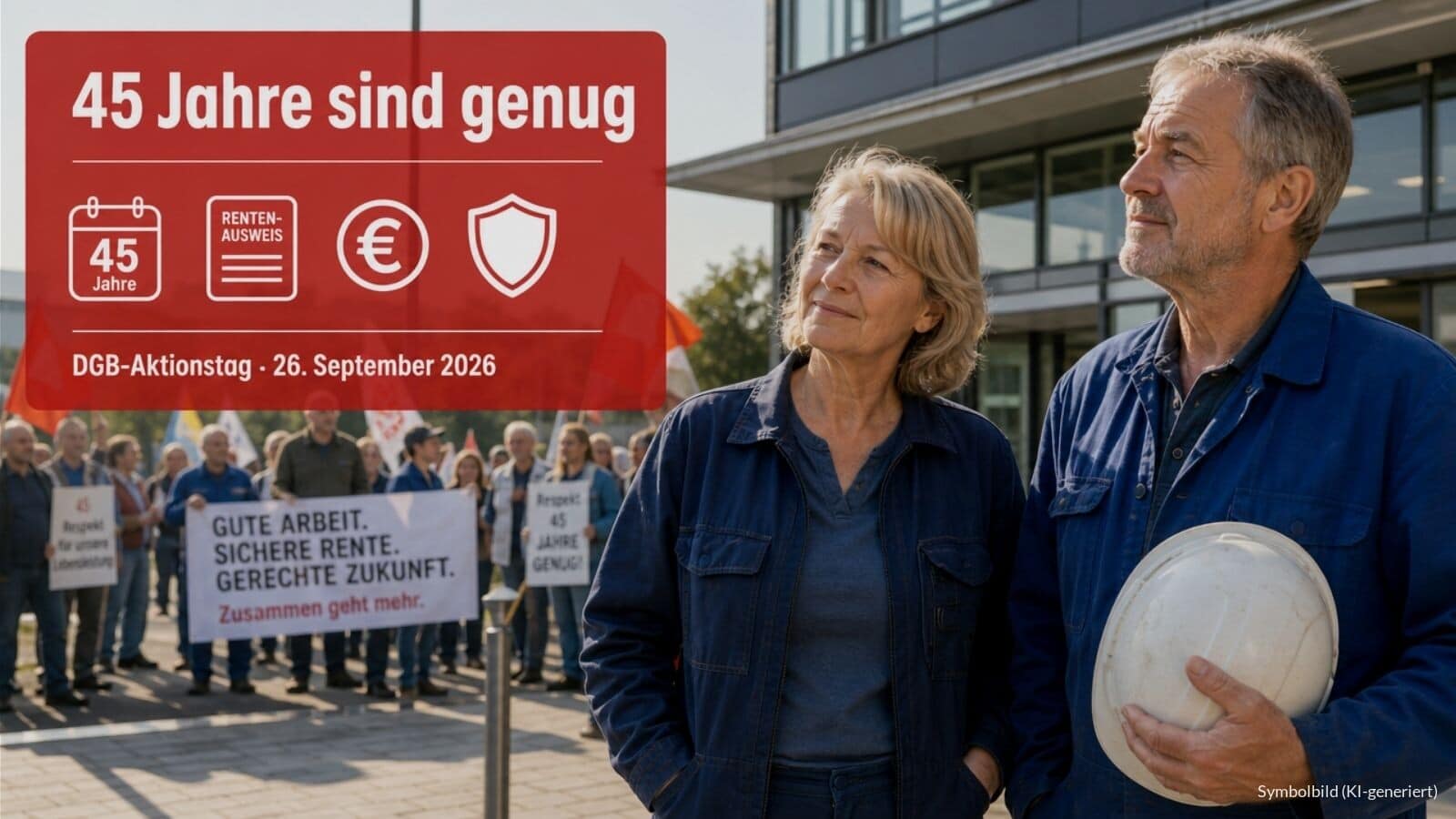DGB Aktionstag im September 2026 gegen Kürzung der Rente