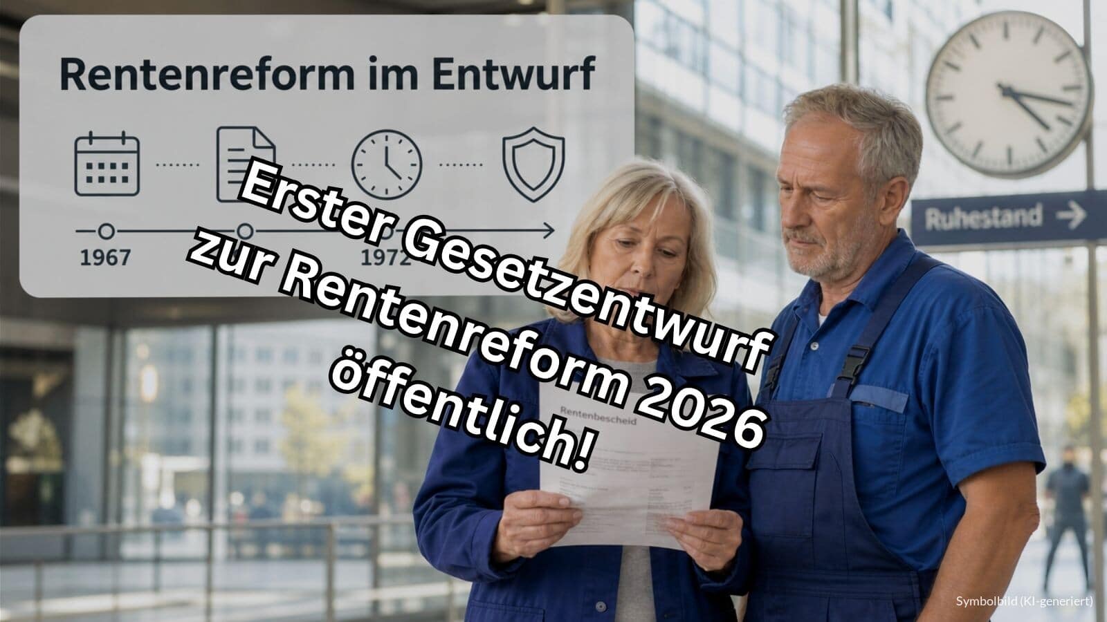Erster Gesetzentwurf zur Rentenreform 2026