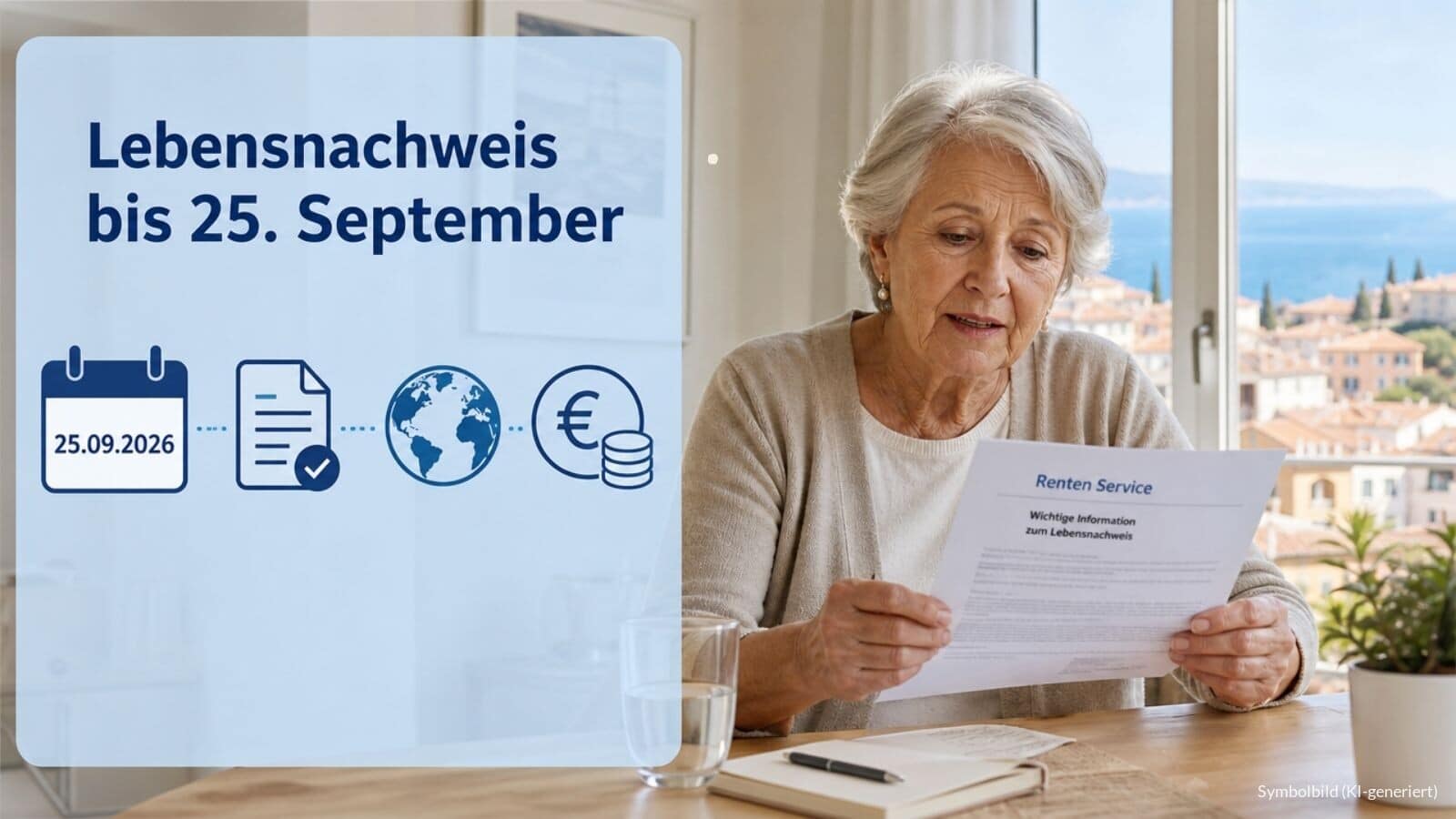 Frist im September 2026 für die Rente: Lebensnachweis - aber nicht für alle Rentner