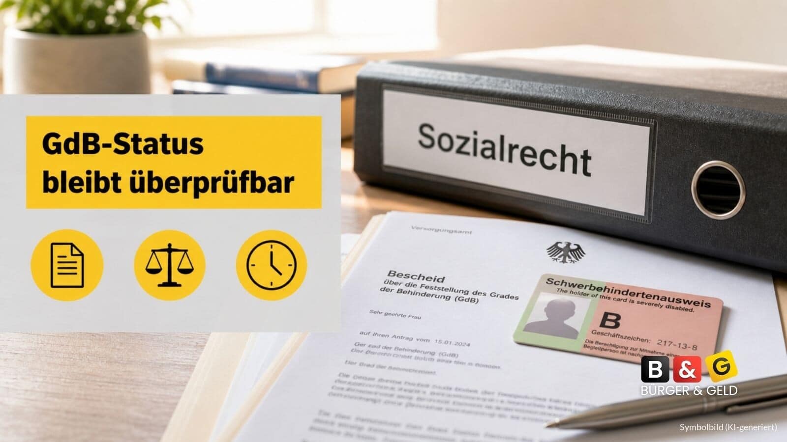 Schwerbehindertenausweis unbefristet – GdB-Status bleibt trotzdem überprüfbar