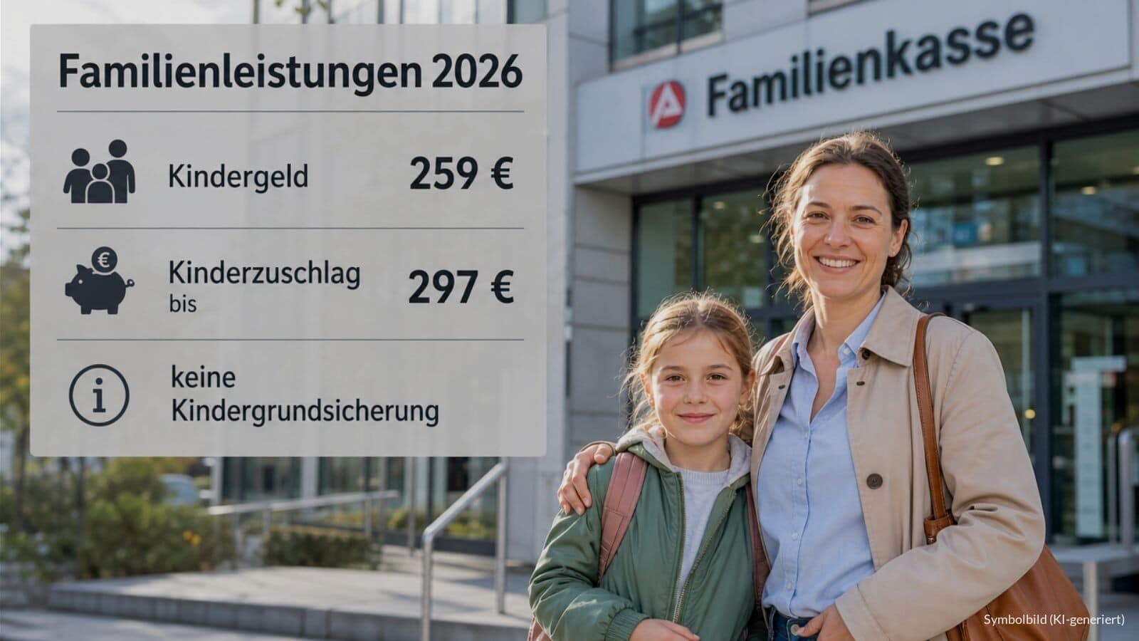 Kindergeld, Kinderzuschlag und Kindergrundsicherung 2026
