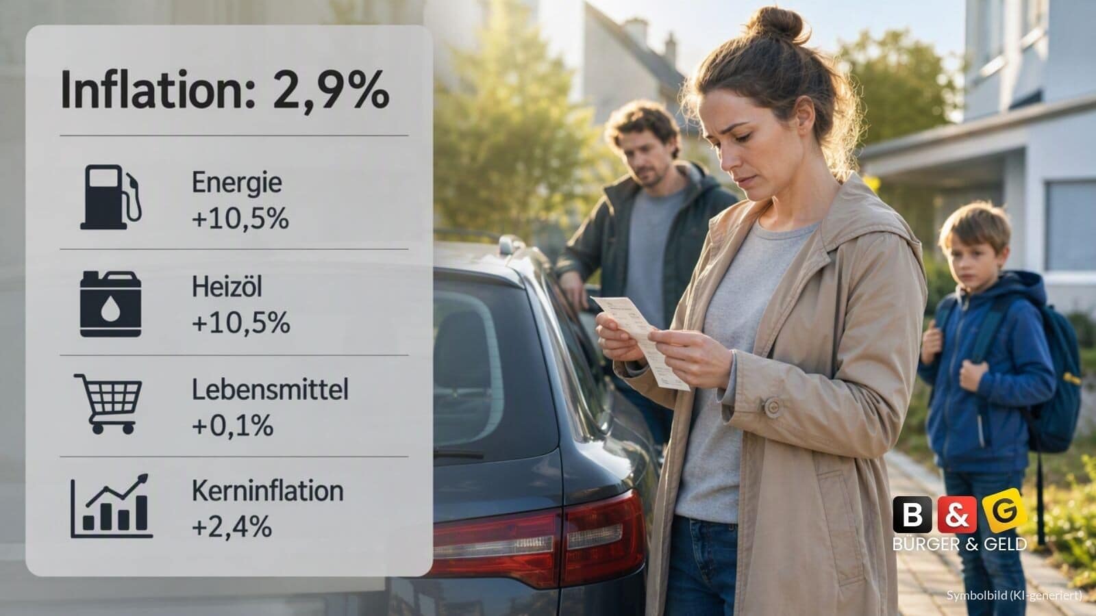 Inflation bei 2,9 Prozent - Rentner und Verbraucher besonders betroffen