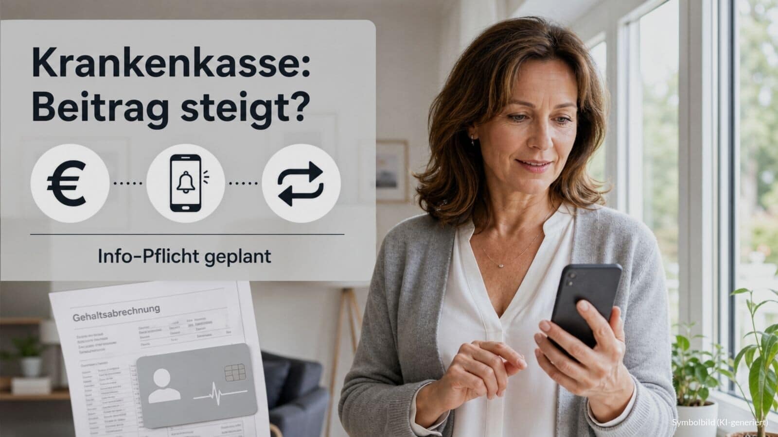 Krankenkassen müssen bald wieder über Beitragserhöhung informieren