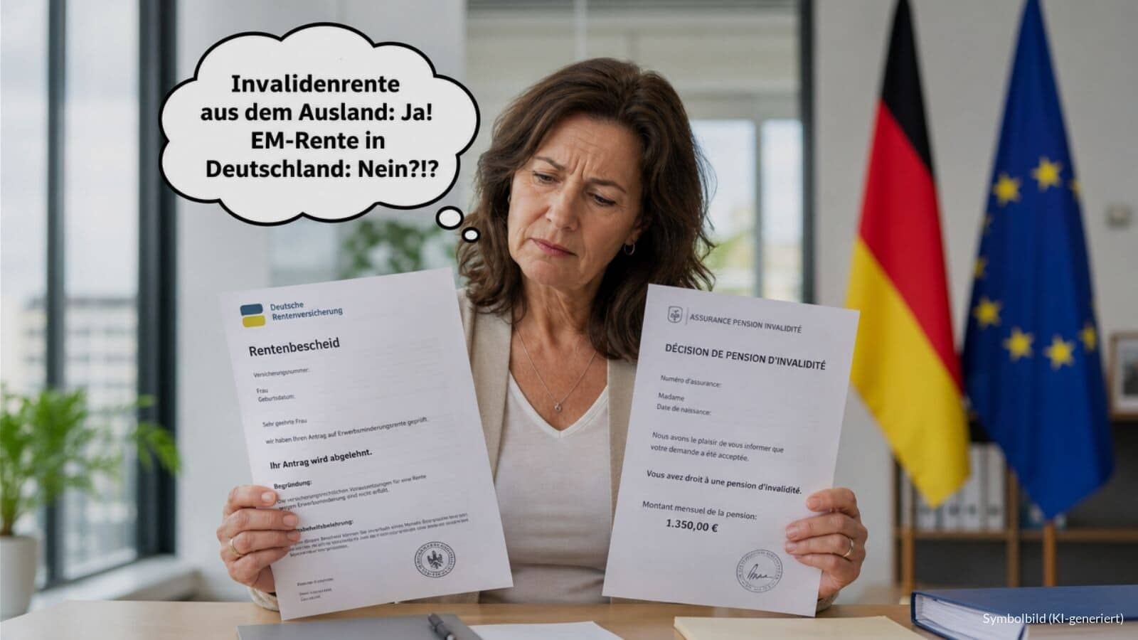 Invalidenrente Ausland bedeutet nicht EM-Rente in Deutschland