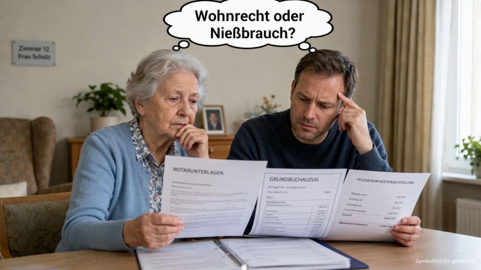 Wohnrecht oder Nießbrauch - Heimkosten!