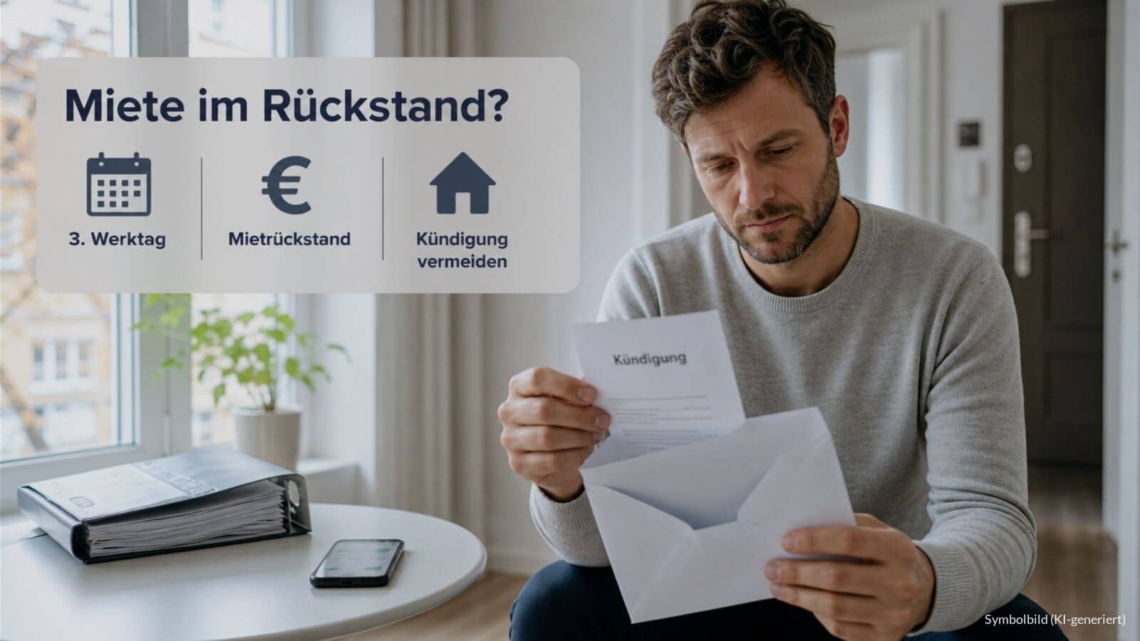Kündigung der Wohnung wegen Mietrückstand