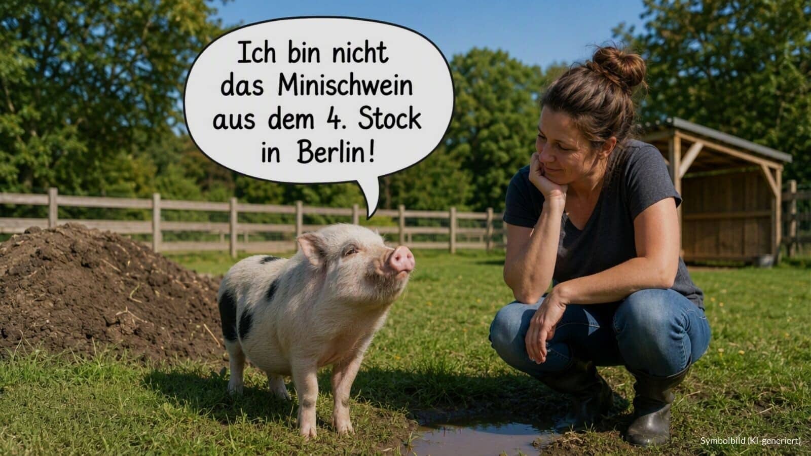 Urteil: Minischwein darf nicht im 4. Stock einer Mietwohnung in Berlin gehalten werden