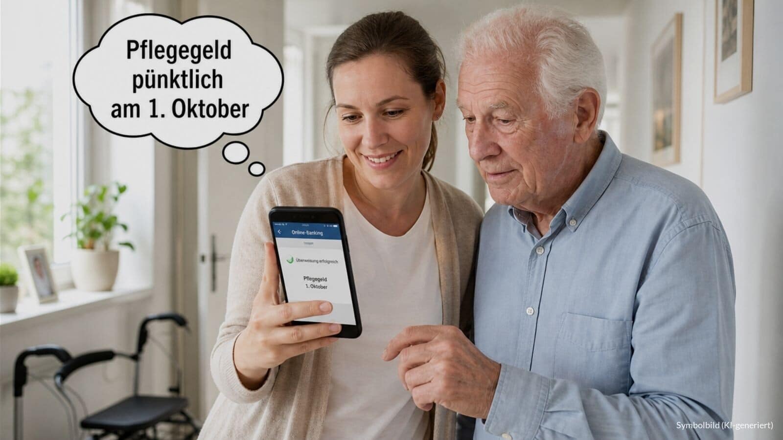 Pflegegeld Auszahlung für Oktober 2026