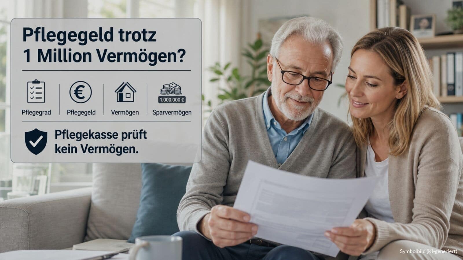 Pflegegeld wird unabhängig von Höhe des Vermögens gezahlt