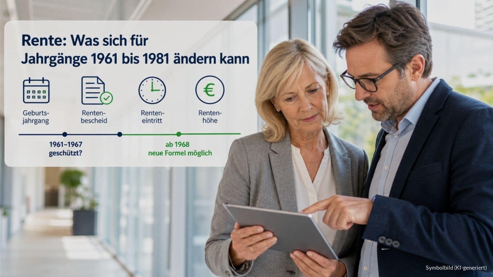 Änderungen Rente für Jahrgänge 1961 bis 1981