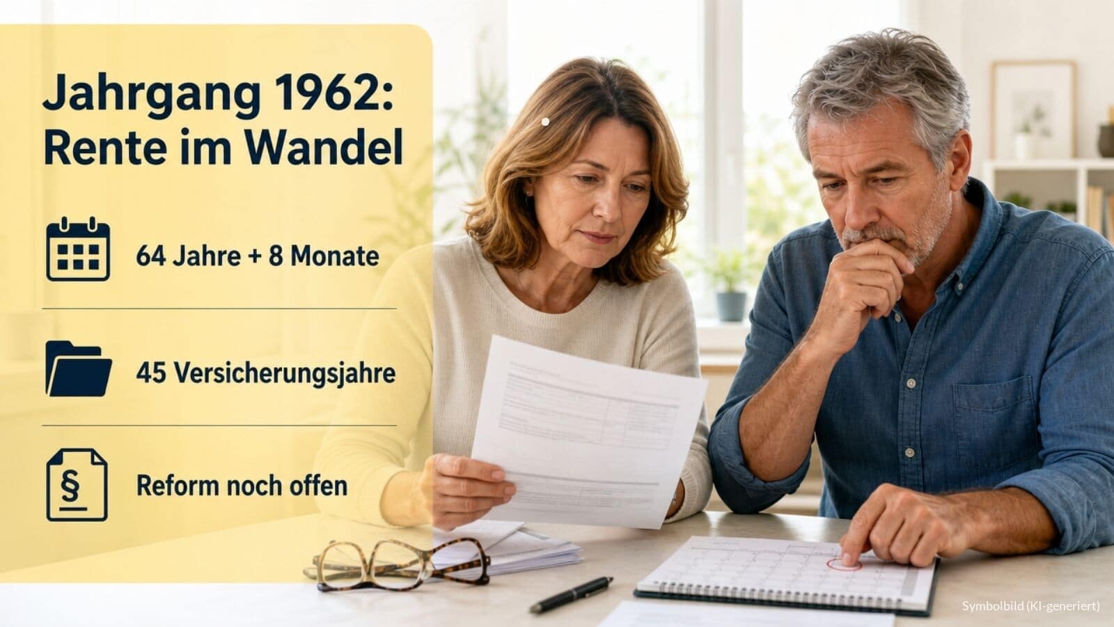 Rentenreform und Geburtsjahrgang 1962