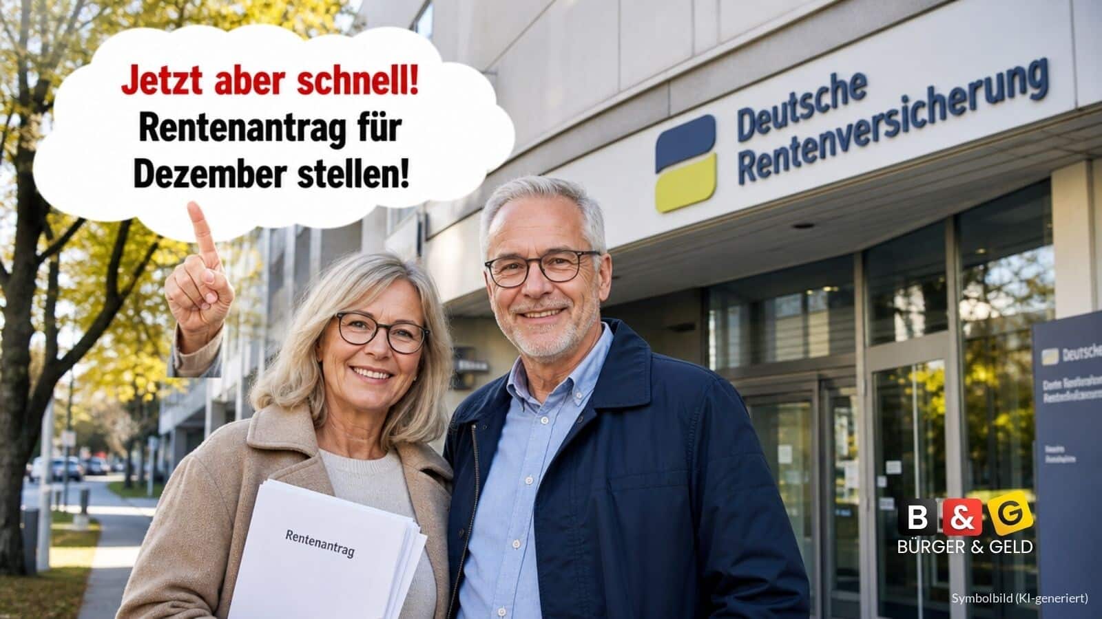 In Rente im Dezember 2026 - Antrag im September 2026 stellen